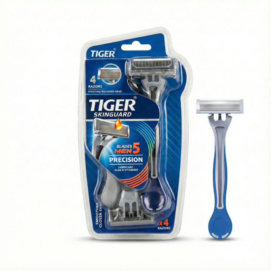 خود تراش 5 لبه 4 عددی مردانه بلیستر